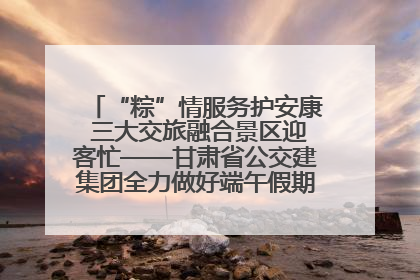 “粽”情服务护安康 三大交旅融合景区迎客忙——甘肃省公交建集团全力做好端午假期景区运营工作
