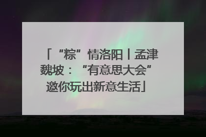 “粽”情洛阳丨孟津魏坡：“有意思大会”邀你玩出新意生活