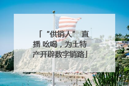 “供销人” 直播 吆喝，为土特产开辟数字销路