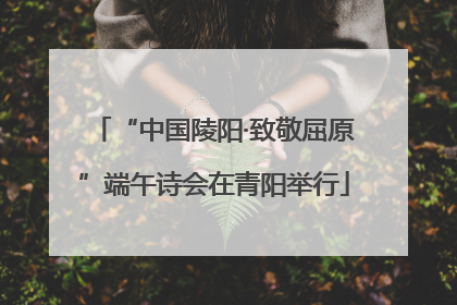 “中国陵阳·致敬屈原”端午诗会在青阳举行