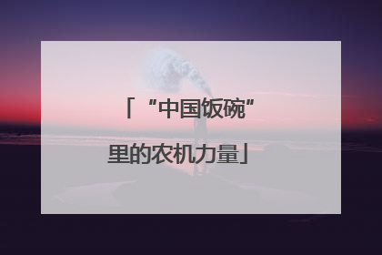 “中国饭碗”里的农机力量