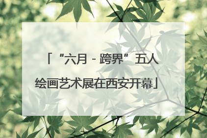 “六月 - 跨界”五人绘画艺术展在西安开幕