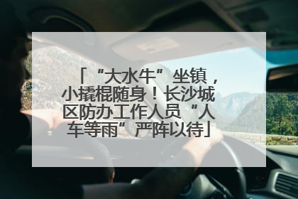 “大水牛”坐镇，小撬棍随身！长沙城区防办工作人员“人车等雨”严阵以待