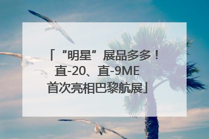 “明星”展品多多！直-20、直-9ME首次亮相巴黎航展