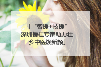 “智援+技援” 深圳援桂专家助力壮乡中医焕新颜