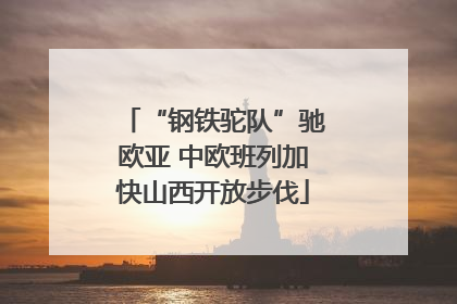 “钢铁驼队”驰欧亚 中欧班列加快山西开放步伐