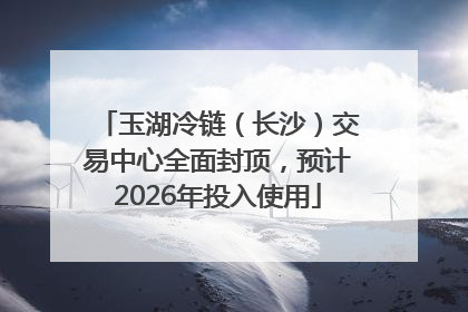 玉湖冷链（长沙）交易中心全面封顶，预计2026年投入使用