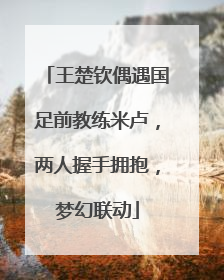 王楚钦偶遇国足前教练米卢，两人握手拥抱，梦幻联动