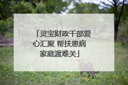 灵宝财政干部爱心汇聚 帮扶患病家庭渡难关