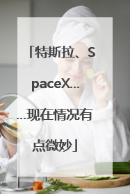 特斯拉、SpaceX……现在情况有点微妙