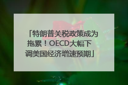 特朗普关税政策成为拖累！OECD大幅下调美国经济增速预期