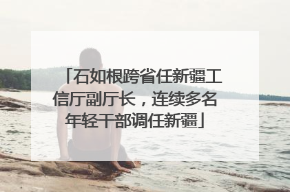 石如根跨省任新疆工信厅副厅长，连续多名年轻干部调任新疆