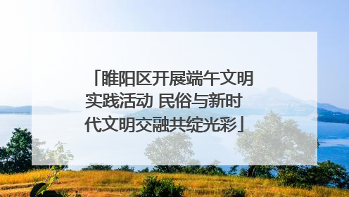 睢阳区开展端午文明实践活动 民俗与新时代文明交融共绽光彩