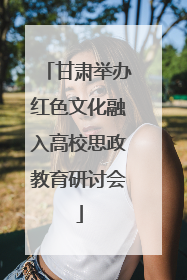 甘肃举办红色文化融入高校思政教育研讨会