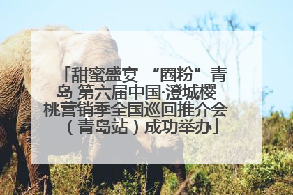 甜蜜盛宴 “圈粉”青岛 第六届中国·澄城樱桃营销季全国巡回推介会（青岛站）成功举办
