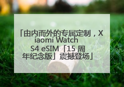 由内而外的专属定制，Xiaomi Watch S4 eSIM「15 周年纪念版」震撼登场