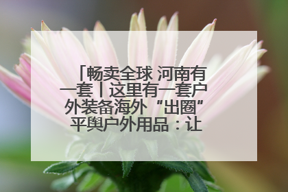 畅卖全球 河南有一套丨这里有一套户外装备海外“出圈” 平舆户外用品：让“休闲风”长红