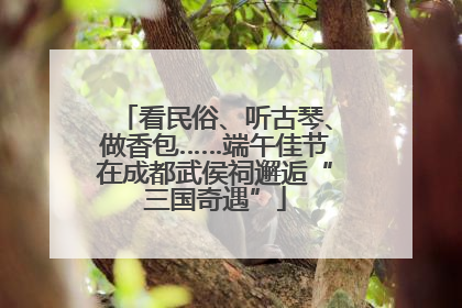 看民俗、听古琴、做香包……端午佳节在成都武侯祠邂逅“三国奇遇”