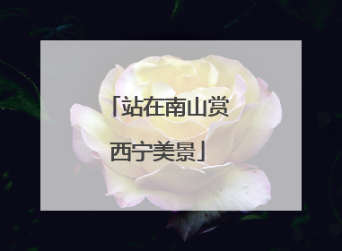 站在南山赏西宁美景