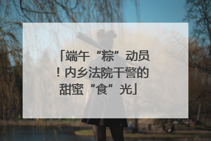 端午“粽”动员！内乡法院干警的甜蜜“食”光