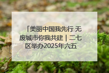 美丽中国我先行 无废城市你我共建｜二七区举办2025年六五环境日主题宣传活动