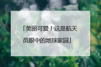 美丽可爱！这是航天员眼中的地球家园