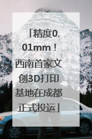 精度0.01mm！西南首家文创3D打印基地在成都正式投运