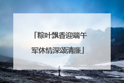 粽叶飘香迎端午 军休情深颂清廉