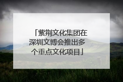 紫荆文化集团在深圳文博会推出多个重点文化项目