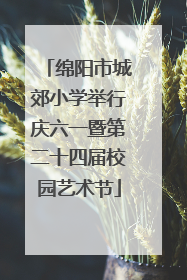 绵阳市城郊小学举行庆六一暨第二十四届校园艺术节