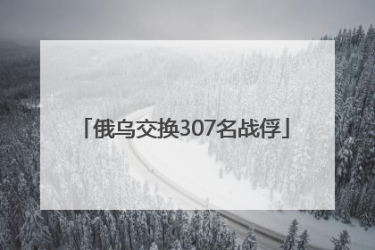 俄乌交换307名战俘