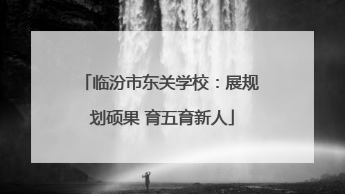 临汾市东关学校：展规划硕果 育五育新人