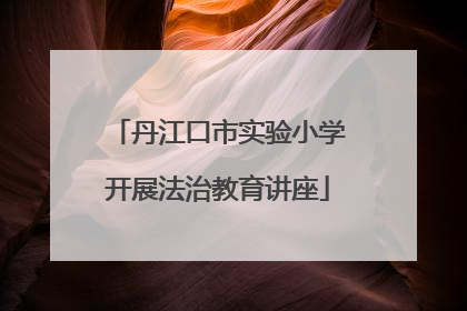 丹江口市实验小学开展法治教育讲座