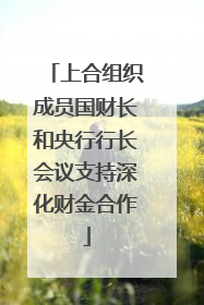 上合组织成员国财长和央行行长会议支持深化财金合作