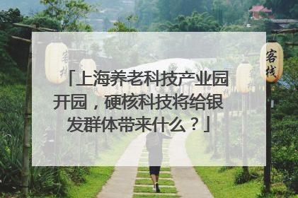 上海养老科技产业园开园，硬核科技将给银发群体带来什么？