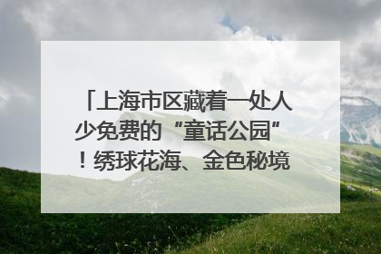 上海市区藏着一处人少免费的“童话公园”！绣球花海、金色秘境……地铁直达→