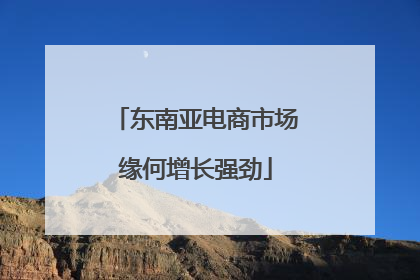 东南亚电商市场缘何增长强劲