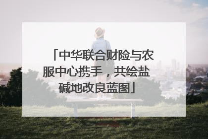中华联合财险与农服中心携手，共绘盐碱地改良蓝图