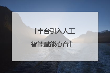 丰台引入人工智能赋能心育