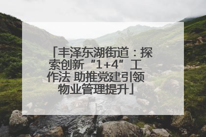 丰泽东湖街道：探索创新“1+4”工作法 助推党建引领物业管理提升