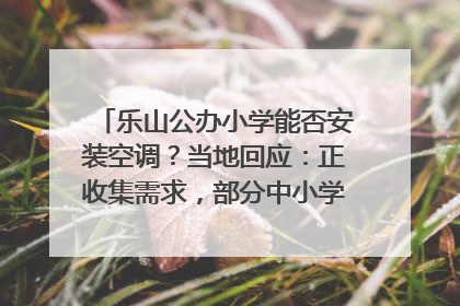 乐山公办小学能否安装空调？当地回应：正收集需求，部分中小学已启动安装｜云求助