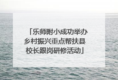 乐师附小成功举办乡村振兴重点帮扶县校长跟岗研修活动