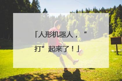人形机器人，“打”起来了！