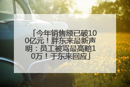 今年销售额已破100亿元！胖东来最新声明：员工被骂最高赔10万！于东来回应