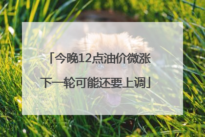 今晚12点油价微涨 下一轮可能还要上调