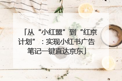 从“小红盟”到“红京计划”：实现小红书广告笔记一键直达京东