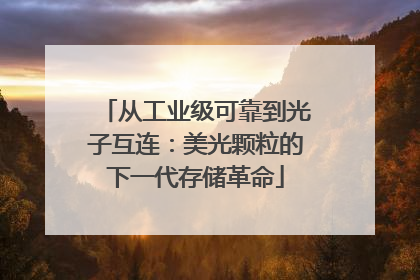 从工业级可靠到光子互连：美光颗粒的下一代存储革命