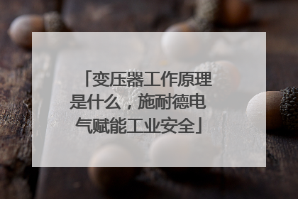变压器工作原理是什么，施耐德电气赋能工业安全