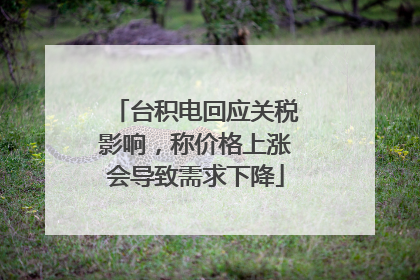 台积电回应关税影响，称价格上涨会导致需求下降
