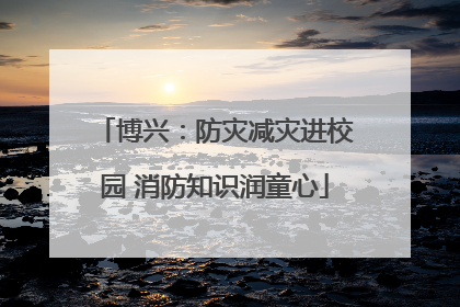 博兴：防灾减灾进校园 消防知识润童心